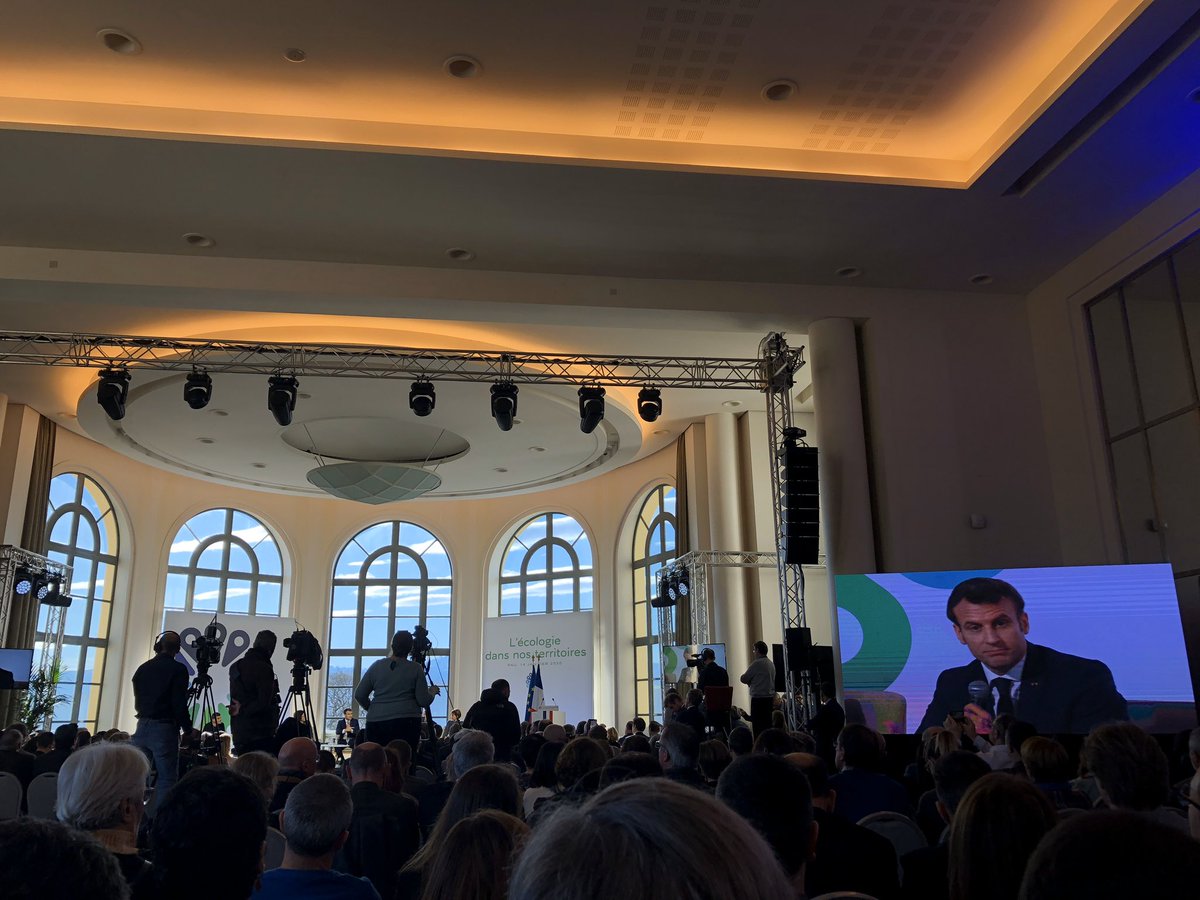 Présent ce matin au Palais Beaumont pour accueillir le Président de la République à l’occasion  de la matinée dédiée à la transition écologique à Pau.
