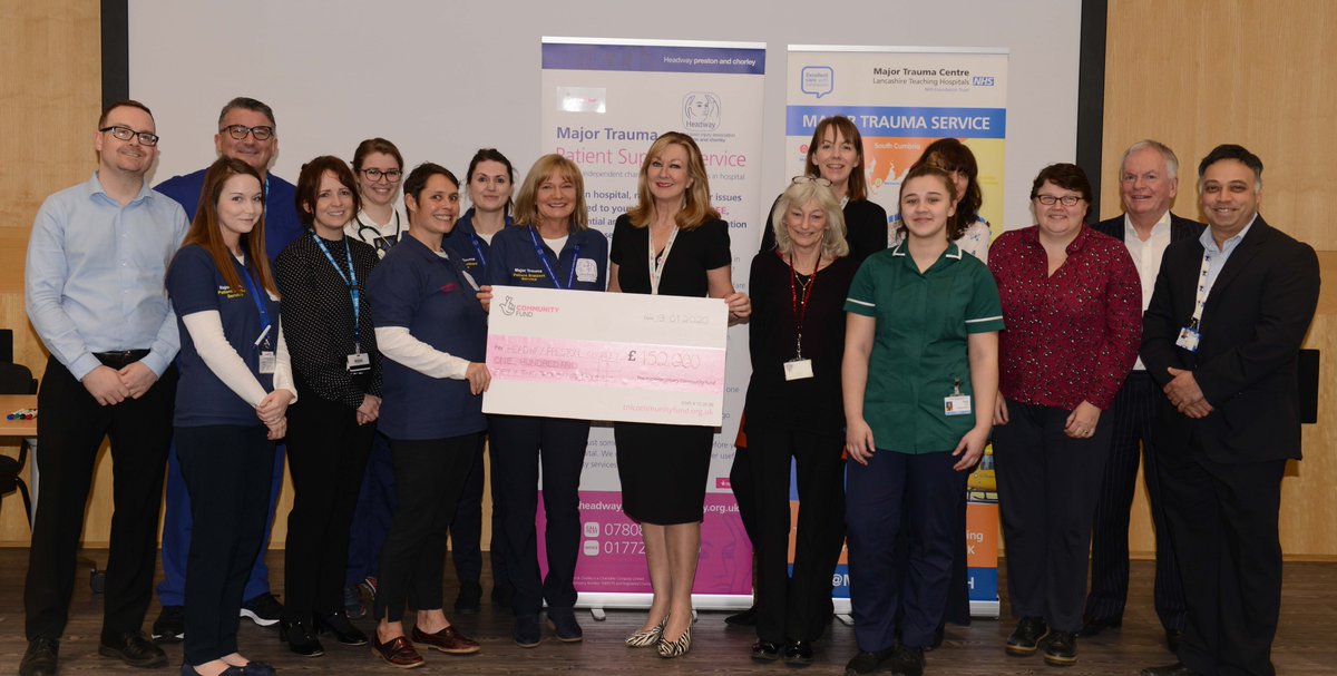 MajorTraumaRPH's tweet photo. We are extremely proud to announce that @HeadwayPreston @bamber_liz have been successful in their National Lottery bid which will support the delivery of the Major Trauma Patient Support Service at our MTC.  Thank you Liz and the team for all your hard work! https://t.co/ddwqcrNBug