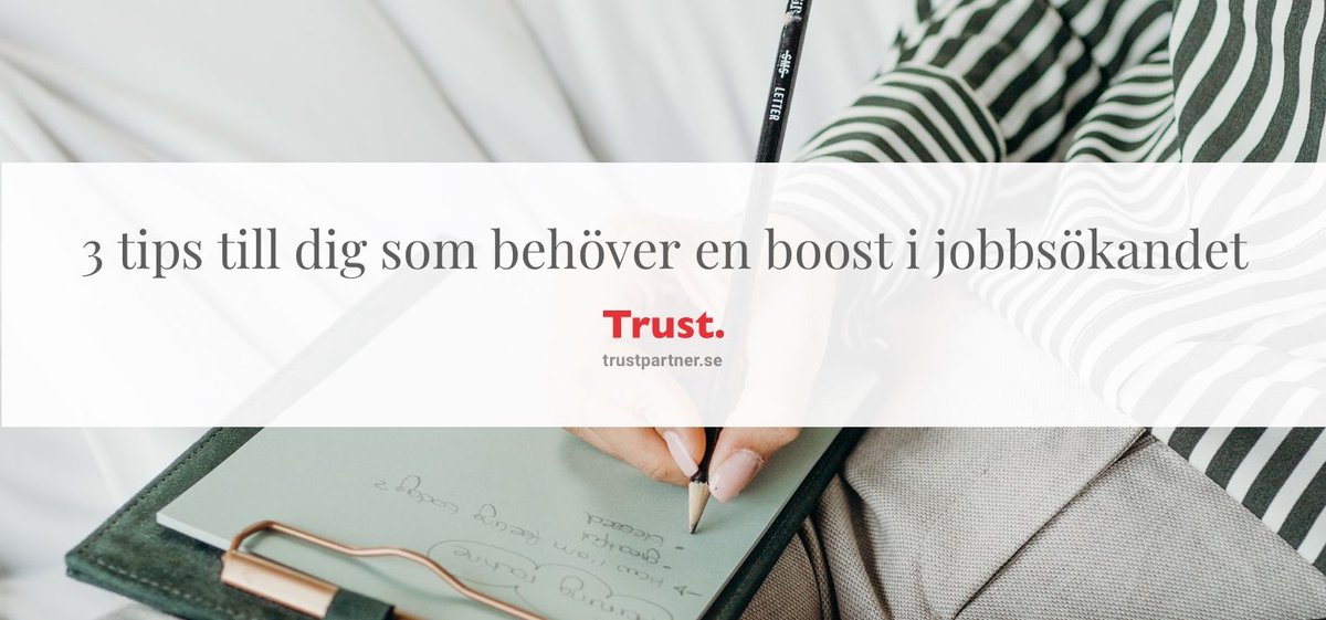 forexecwomen's tweet photo. Läs vårt senast inlägg i bloggen om 3 tips till dig som behöver en boost i jobbsökandet: https://t.co/CnMX1NI2J6

#karriär #executivesearch #chefsrekrytering #executivewomen #rekrytering https://t.co/aMcG3SZ7As
