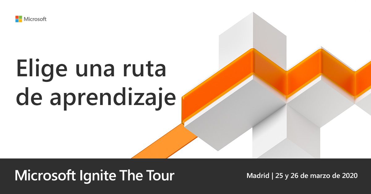 🗓️ Los próximos 25 y 26 de marzo tienes una cita: Microsoft #IgniteTheTour Madrid.

1️⃣ Fórmate con los mejores especialistas.

2️⃣ Conecta con la comunidad de profesionales.

3️⃣ Amplía tus capacidades.