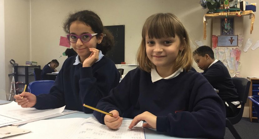 HolyName_School's tweet photo. Year 5 on fire in their second week back. Practicing column addition. Working hard and taking pride in our achievements. #wecanwewill!! https://t.co/gL1awrtgCh