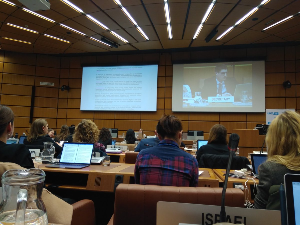 Making the first amendments to the #FNS Convention #ZeroHunger #SDG2