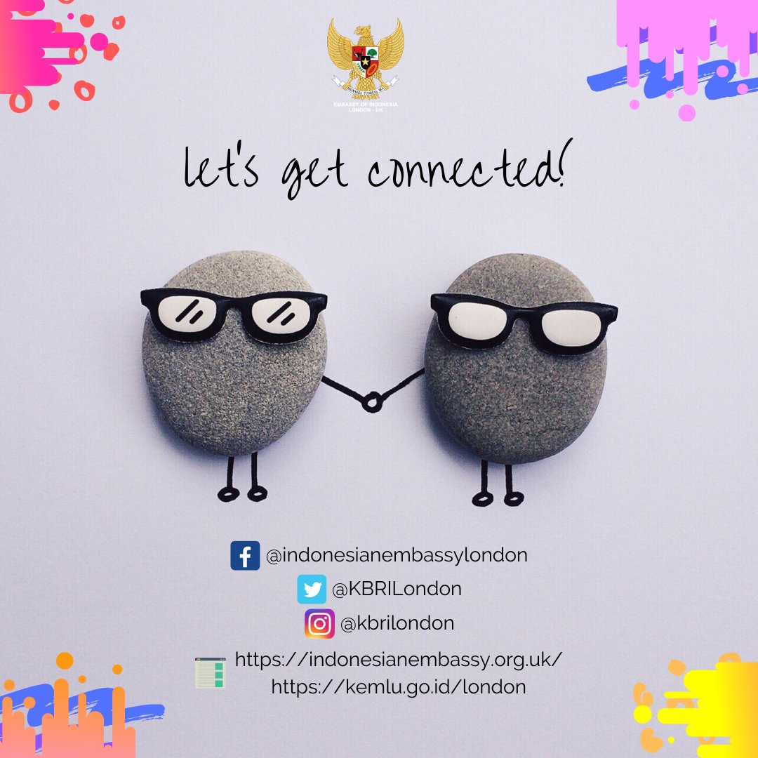 KBRILondon's tweet image. Ketinggalan informasi dan berita terbaru dari KBRI London dan komunitas Indonesia? Jangan sampe deh! Mendingan langsung aja rajin-rajin cek website dan follow media sosial KBRI London! #IndonesianWay #IniDiplomasi #NegaraMelindungi #RintisKemajuan #DemiNKRI #IndonesiaUntukDunia