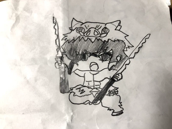 今日も弟(小1)が学校で鬼滅の刃を描いてきたみたいです?
可愛ええぇ(๑ ́ᄇ`๑) 