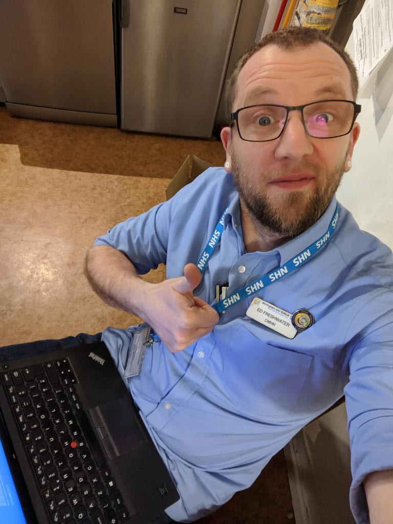 edfreshwater's tweet photo. @cityalan Here's me working hard, no uniform, in my kitchen. About time that people wise up to the idea of a diversity of roles and appearances! @thercn @RCNMHForum @WeNurses @rcni @NurseStandard @NursingTimes #nouniform #noward #oneofyours https://t.co/XSKUvqHzxx