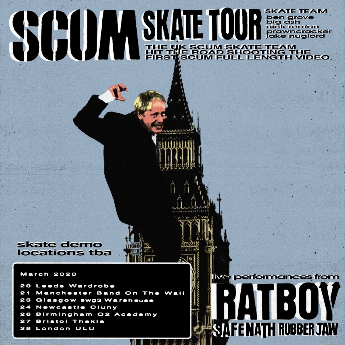 British Sound Project 2019 headliner <a href="/RATBOY/">rat boy</a> has announced a UK tour for 2020 🔥🤘

Tickets go on sale this Friday: gigst.rs/RatBoy