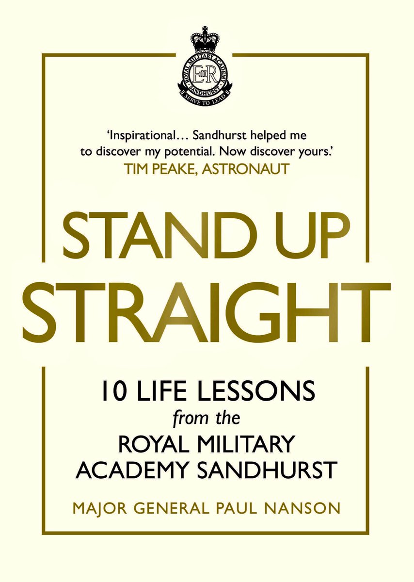 Stand Up Straight by General Paul Nanson <a href="/ArmyComdtRMAS/">Major General Zac Stenning- Commandant Sandhurst</a> 

Great 👍 life lessons #Leadership 

Get your copy today:

amazon.co.uk/Stand-Up-Strai…