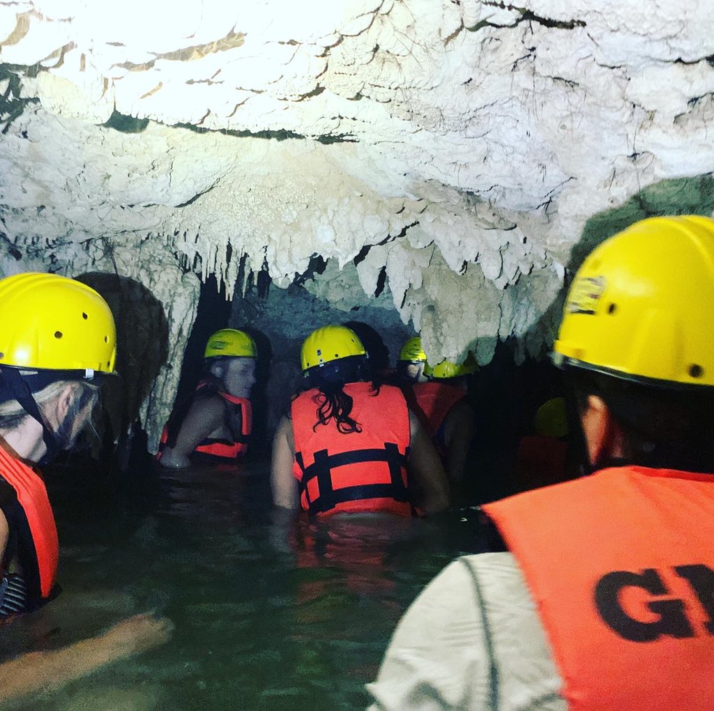 Woo_jen's tweet photo. Well today I did few things I never thought I do and faced a few fears including...... exploring amazing Mexican Cenotes underground in caves filled with (very cute) bats and jumping from 20ft into one #nomorenotyets https://t.co/obNye8PxYB