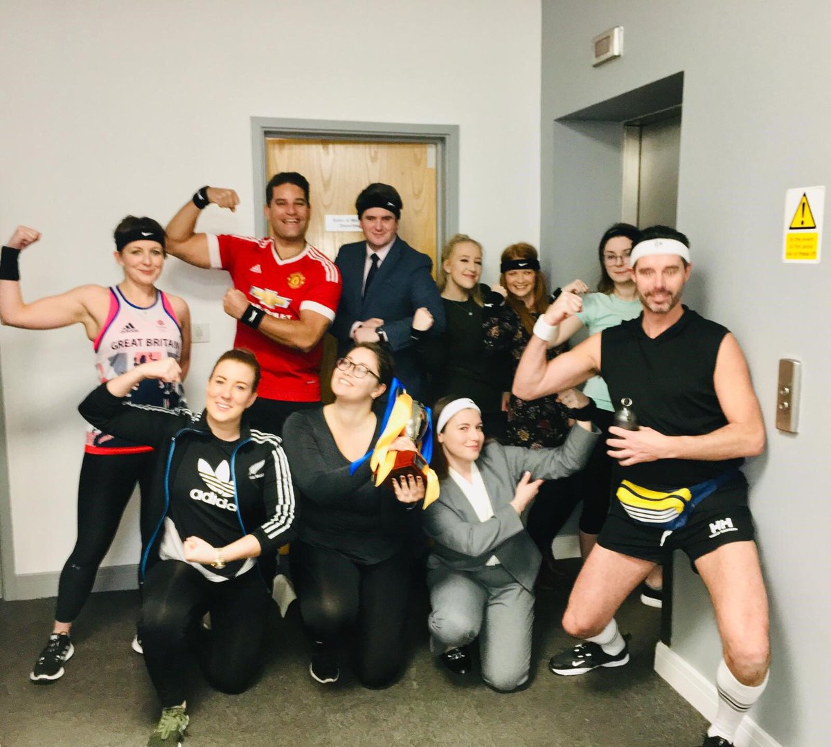 Hotel_Scott's tweet photo. Love a themed Calling Day! Here’s the Lowry Sales and Events team as you might not have seen them before!! #RaceForPace #CallingDay #Sales #EventProfs #Hotels #Manchester https://t.co/2fRVwojHc4