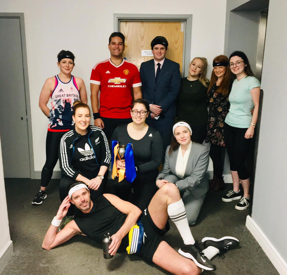 Hotel_Scott's tweet photo. Love a themed Calling Day! Here’s the Lowry Sales and Events team as you might not have seen them before!! #RaceForPace #CallingDay #Sales #EventProfs #Hotels #Manchester https://t.co/2fRVwojHc4