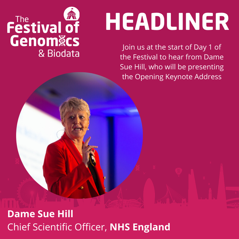 FoGenomics's tweet photo. https://t.co/WzDO38ogyL Tickets are starting to run low for what will be a sell-out event at this year's Festival of Genomics! Hear from the likes of @CSOSue, @chris_wigley, CEO at Genomics England and many more! #genomics #genomicsfest #fog2020 #healthcare https://t.co/2vpqf1Sa7b