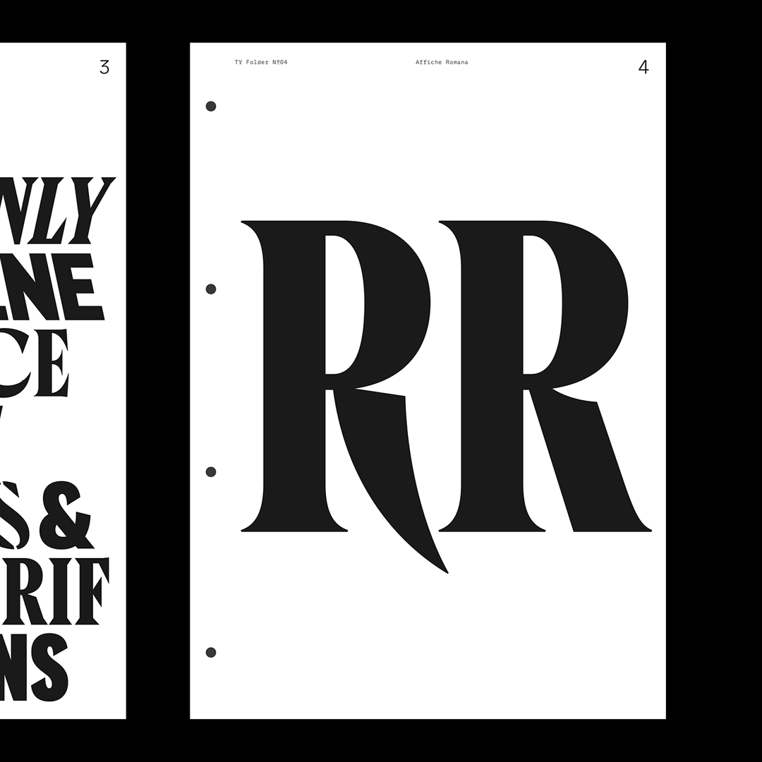 typotable's tweet photo. Seiten aus dem Ringordner TY Folder №01 zur Ausstellung »Library of Shapes, Texts and Structures« von @AndreaTinnes mit Schriftproben der Allgemein Grotesk. Charakteristisch ist der Mix von runden und eckigen Formen, welche durch OpenType Features erzeugt werden. → 30.01.2020 https://t.co/4aboWv7u3P