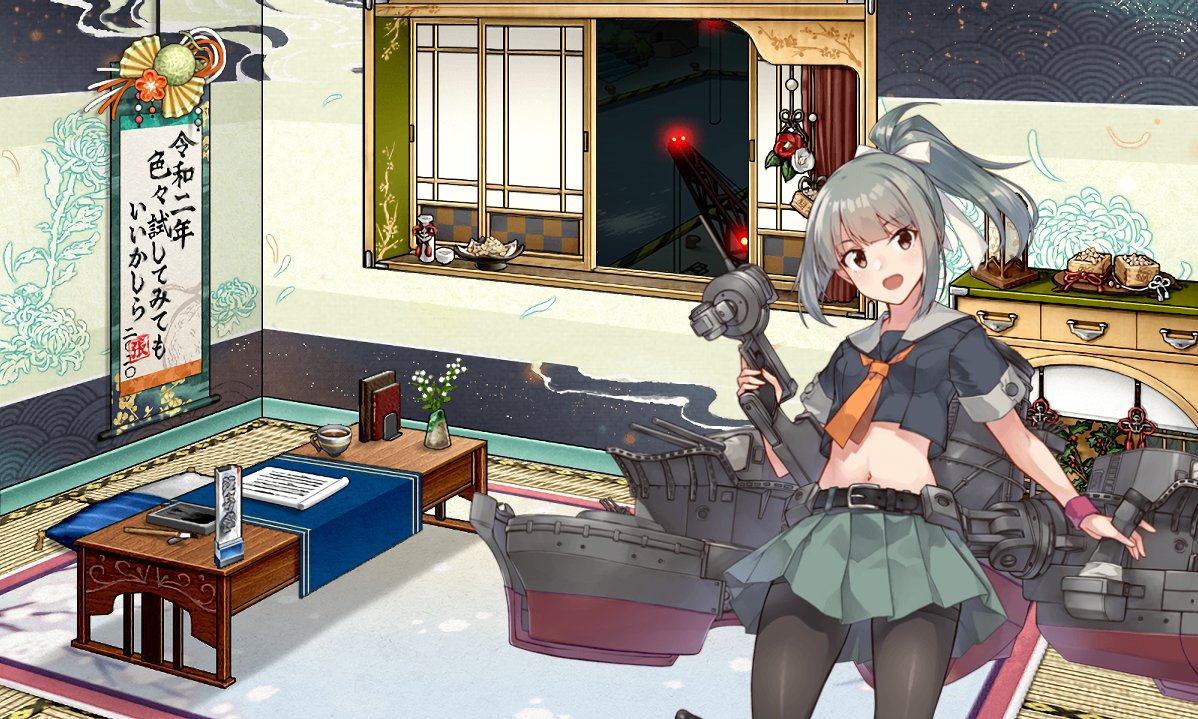 夕張改二おめでとー!!いやあ可愛いねえ～～。コンバート悩むなあ… 