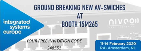 Only four weeks to go! Get your free admission using code 248551. <a href="/niveopro/">Niveo Professional</a> #AVTweeps #ISE2020
