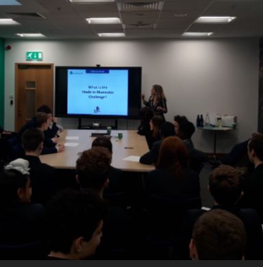 facilitatorkent's tweet photo. An awesome #enterprise and #sustainability launch of the Made in Bluewater Challenge today for year 10 students from @theleighutc @iLongfield &amp; @LeighAcademy - many thanks to @TweetBluewater @LandsecGroup  @AheadP_ship #REFILLME https://t.co/K1ETp16ETw
