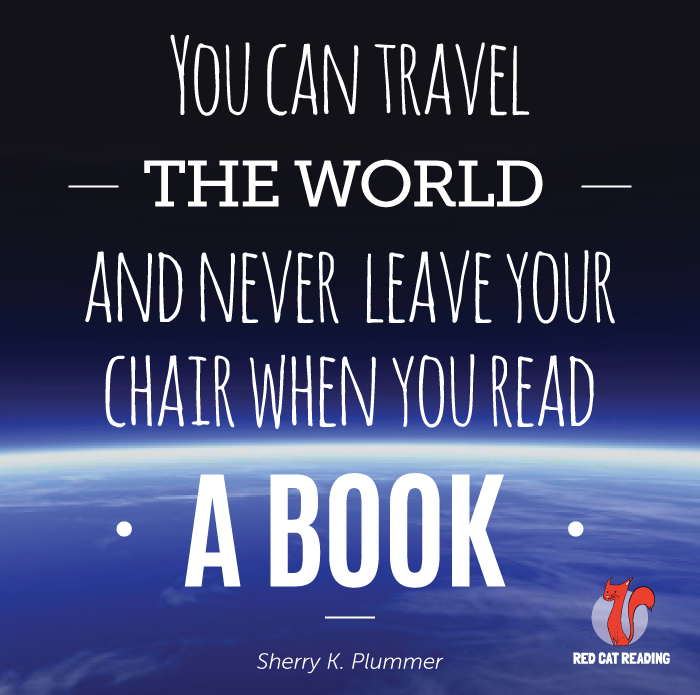 RedCatReading's tweet photo. 💕 Quote of the Day from https://t.co/XOAzhOhalX:
You can travel the world and never leave your chair when you read a book. -Sherry K. Plummer https://t.co/4p9nacadjQ