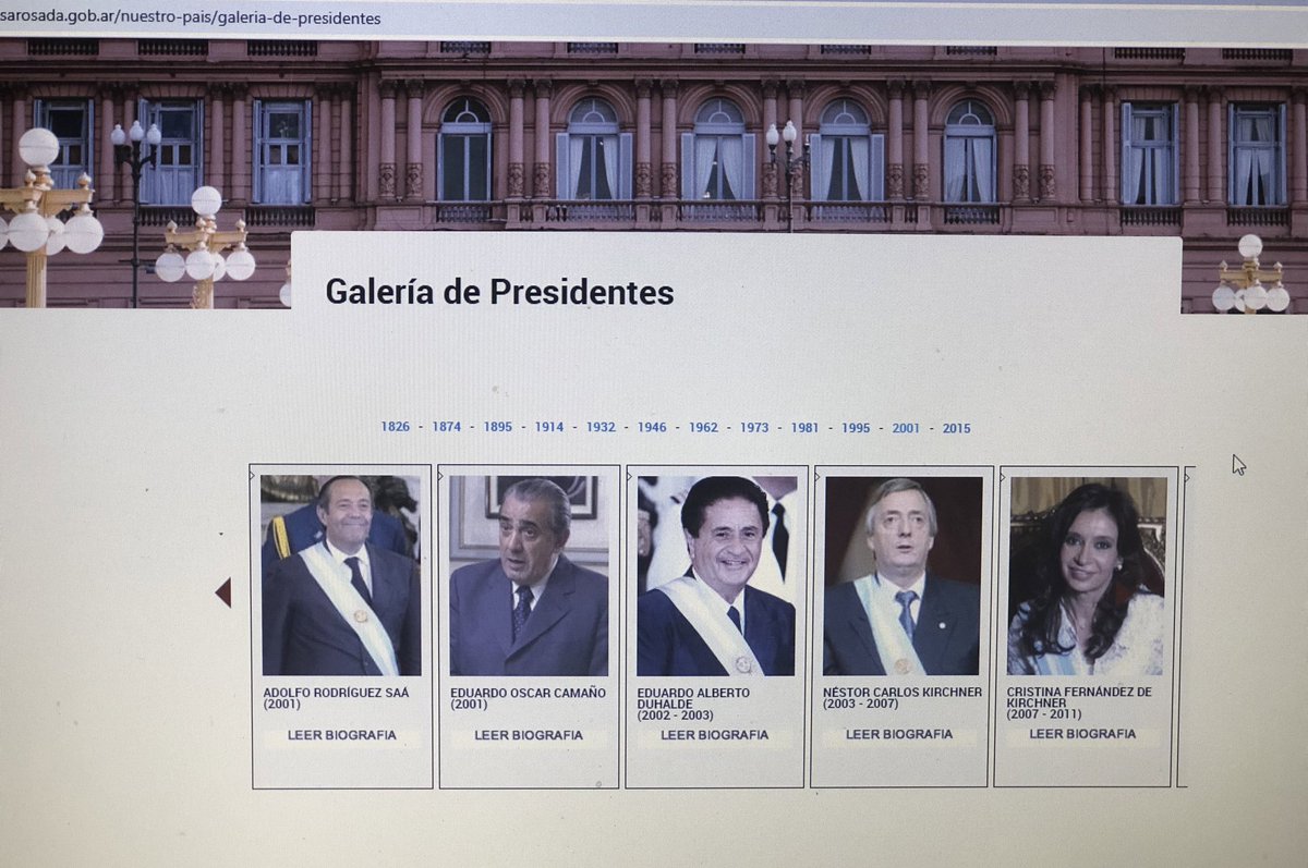 WolffWaldo's tweet photo. Señores @CasaRosada por favor tengan a bien actualizar nuestra página oficial de la casa de gobierno de nuestro país exhibiendo la fotografía y biografía de quien fuera nuestro último presidente constitucional mandato cumplido @mauriciomacri https://t.co/63Li2eJB3W