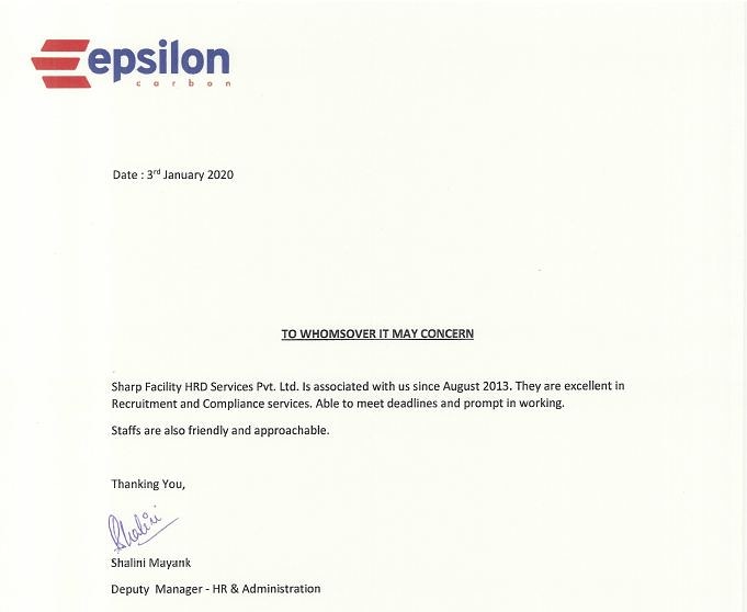 SharpGroup1's tweet image. Here&apos;s what our client epsilon carbon says about us!
#sharphrdservices #sharpgroup #testimonial #client