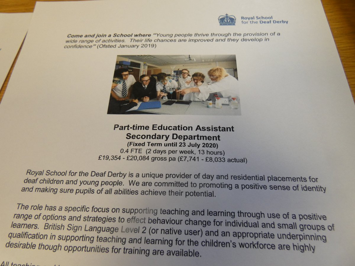 RoyalSchoolDD's tweet photo. Two new exciting roles at RSDD. Please find more information and application forms on our website https://t.co/2avsZ8vY8l https://t.co/dhcdXAKhk1