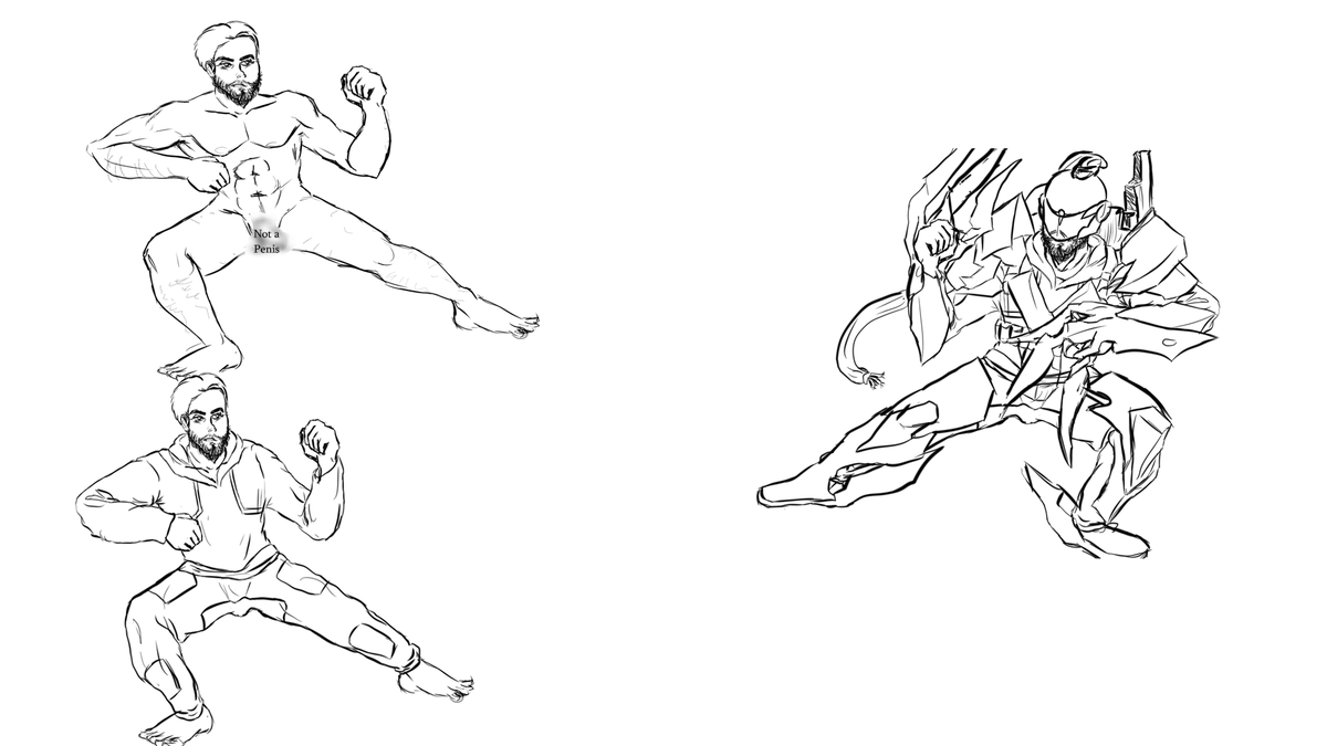 Broockon's tweet photo. lvl 1 crook &amp; lvl 35 villain vs a lvl 100 boss. It was supposed to be a fanart of the surge 2 but I got bored drawing it so here what's happenned. https://t.co/L6CPhr5QZF