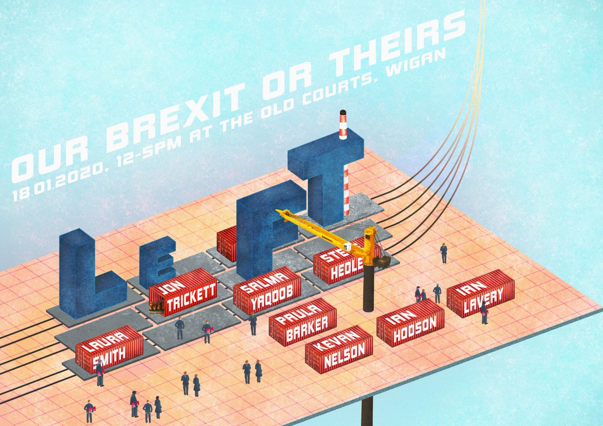 LeFTCampaign's tweet photo. Our Brexit, or theirs - join the discussion - hear some of the best speakers in the labour and trade union movement @IanLaveryMP @IanBFAWU @SalmaYaqoob @PaulaBarkerMP @NelsonKevan @SteveHedley3 @jon_trickett 

Sat 18 Jan, 12-5pm, The Old Courts Arts Centre, Wigan WN1 1NA https://t.co/AN6uas648d