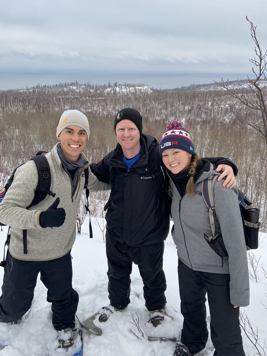 WEMSWolfRidge's tweet photo. EMS staff on the way to the big lake! #snowshoeing #adventure #hikemn https://t.co/fq7s1YLK8G