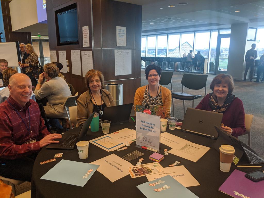 dahlbys's tweet photo. Excited for the #SCRIPTSymposium workshop with @FortMadisonCSD for the next two day. Being intentional with computer science planning. #CSforIA #CSforAll https://t.co/1i2iNaTLTy