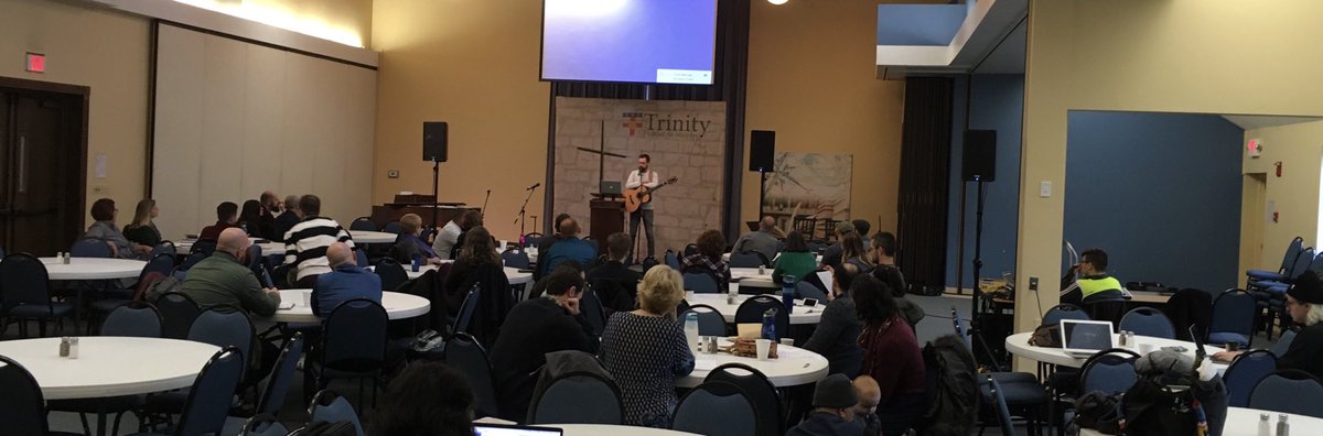 AndyPiercy's tweet photo. Songwriting Workshop at Trinity School for Ministry today. Great sessions! https://t.co/9rMKb24qJn