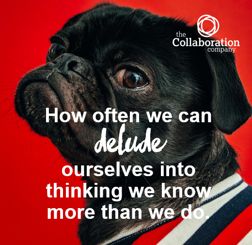 collabcompany's tweet photo. The more experienced we are, the more we tend to assume we have the right answer.  The most collaborative organisations bring together a range of views and experience levels to solve complex challenges #collaboration #collaborativeleadership #collaborationcompany https://t.co/KLxKK5NPpF