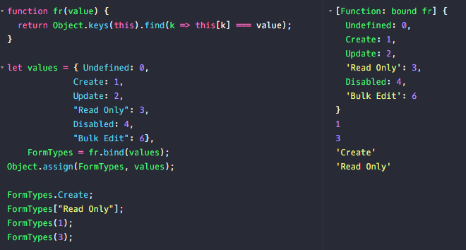 KentorThames's tweet image. A pattern to make enums very easy to use.
#PowerApps #PowerAddicts #PowerAppsComponentFramework #reactjs #js #javascript #PcfReact #whycodethisway