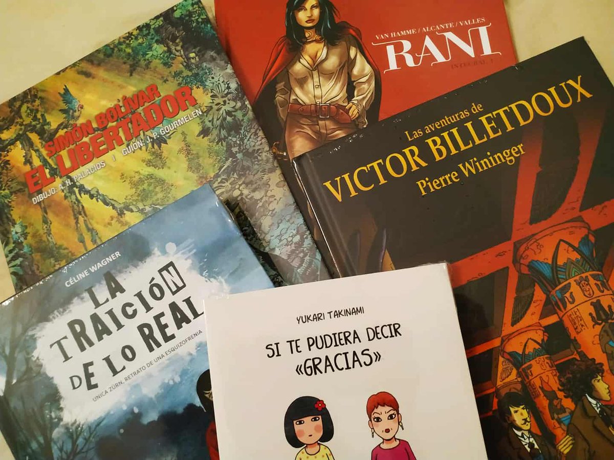 ponentmon_spain's tweet photo. ¡Ya han salido de imprenta los primeros #Cómics de 2020! #Aventura #Historia #Manga #Arte #HLPalacios #Gourmelen #Wininger #Takinami #VanHamme #Alcante #Vallès #Wagner #ElLibertador #VictorBilletdoux #SiTePudieraDecirGracias #Rani #LaTraiciónDeLoReal #ProntoEnLibrerías https://t.co/zRmaE0oNN2