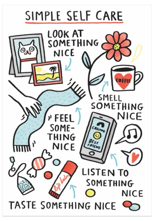 CarekVictoria's tweet photo. Take a moment for you, check in and ask 'what do I need right now?'
#BeKind #BeKindToYouToo
#ImportantToo
#SelfcareInHealthcare
(Image source: geckoboard) https://t.co/AxvdecTXvu