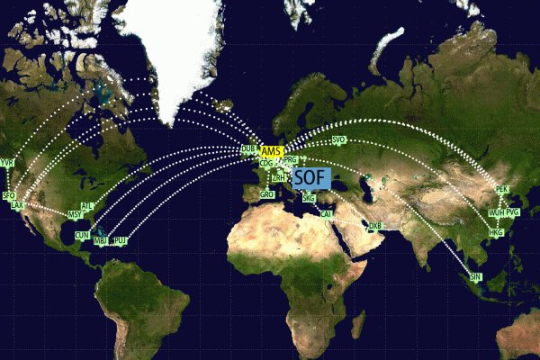 bagione's tweet photo. New destination on my #JetLovers flight map: SOF (Sofia, Bulgaria) https://t.co/f6AuovHlXl https://t.co/jRKOxn3X4l