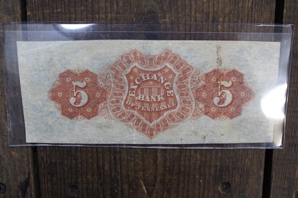atc_auction's tweet photo. RARE 1857 Exchange Bank of Tenn. $5 Note. Bid NOW at https://t.co/Qy3ddfEMvV
⁣License No AU-C003033 &amp; AU004196⁣

#coin #currency #coincollecting #vintage #coincollector #coins https://t.co/TkztjfAPXa