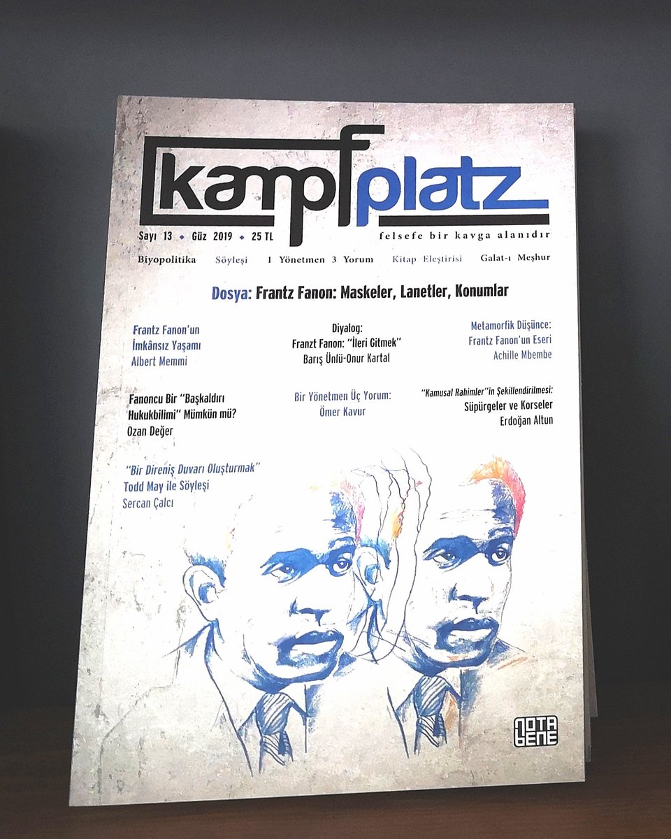 NotaBeneY's tweet photo. Frantz Fanon: Maskeler, Lanetler, Konumlar başlıklı Kampfplatz 13. sayı çıktı.

https://t.co/HK6zZncUre

#kampfplatz #FranrzFanon #felsefe #biyopolitika #sömürge  #söyleşi #sinema #ÖmerKavur #AnayurtOteli #NotaBeneYayınları #NotaBene @Onur_Kartal_ https://t.co/LdGjFkprXZ