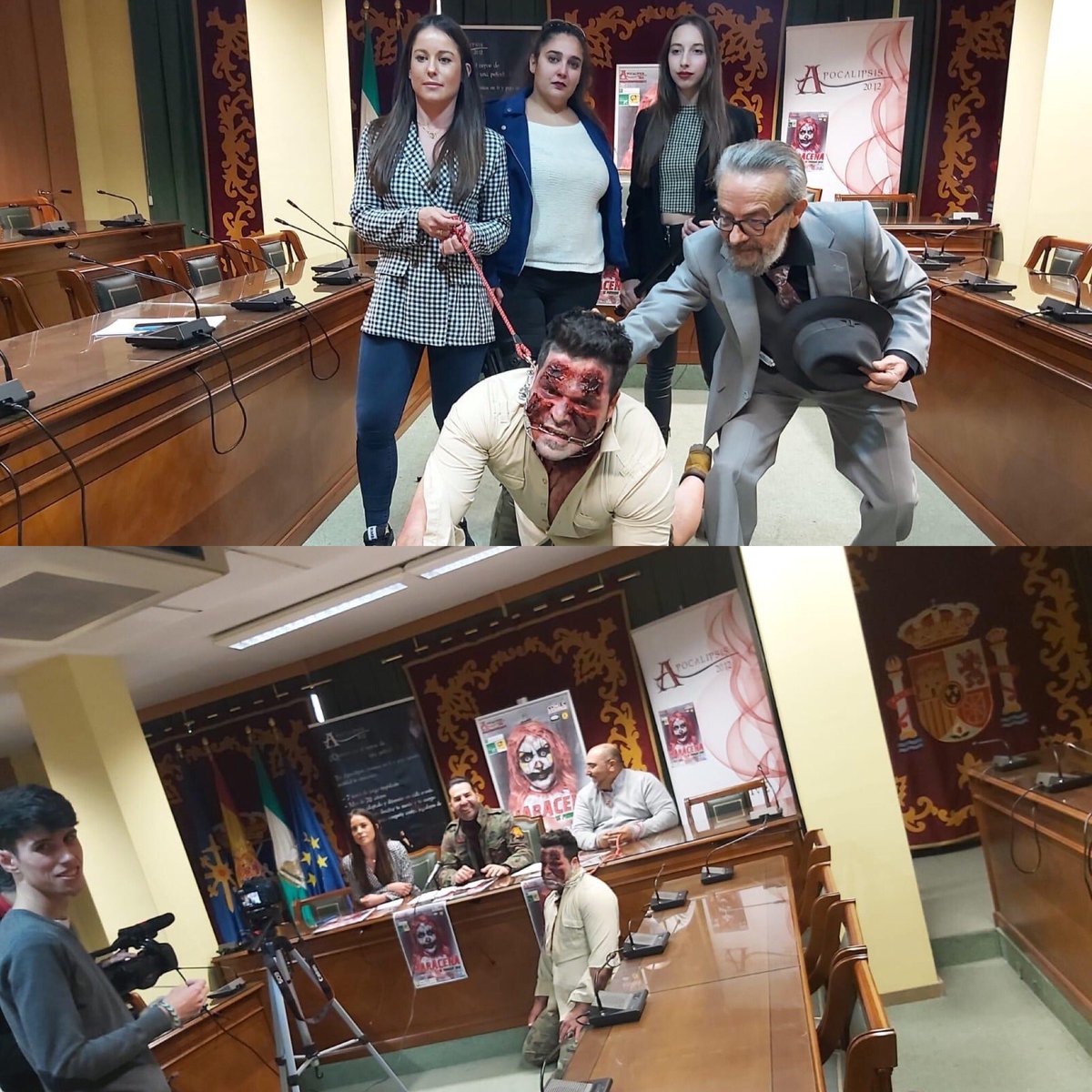 Maracena 15/02/2020 ayer rueda de prensa. Que mejor que pasar San Valentín con unas carrerillas y unos cuantos de Z corriendo detrás de ti. No hay nada mas romántico que eso. 
Así que os esperamos el próximo 15/02/2020 
#apocalipsis2012
#a2012Maracena2020
#SanValentinDiferente