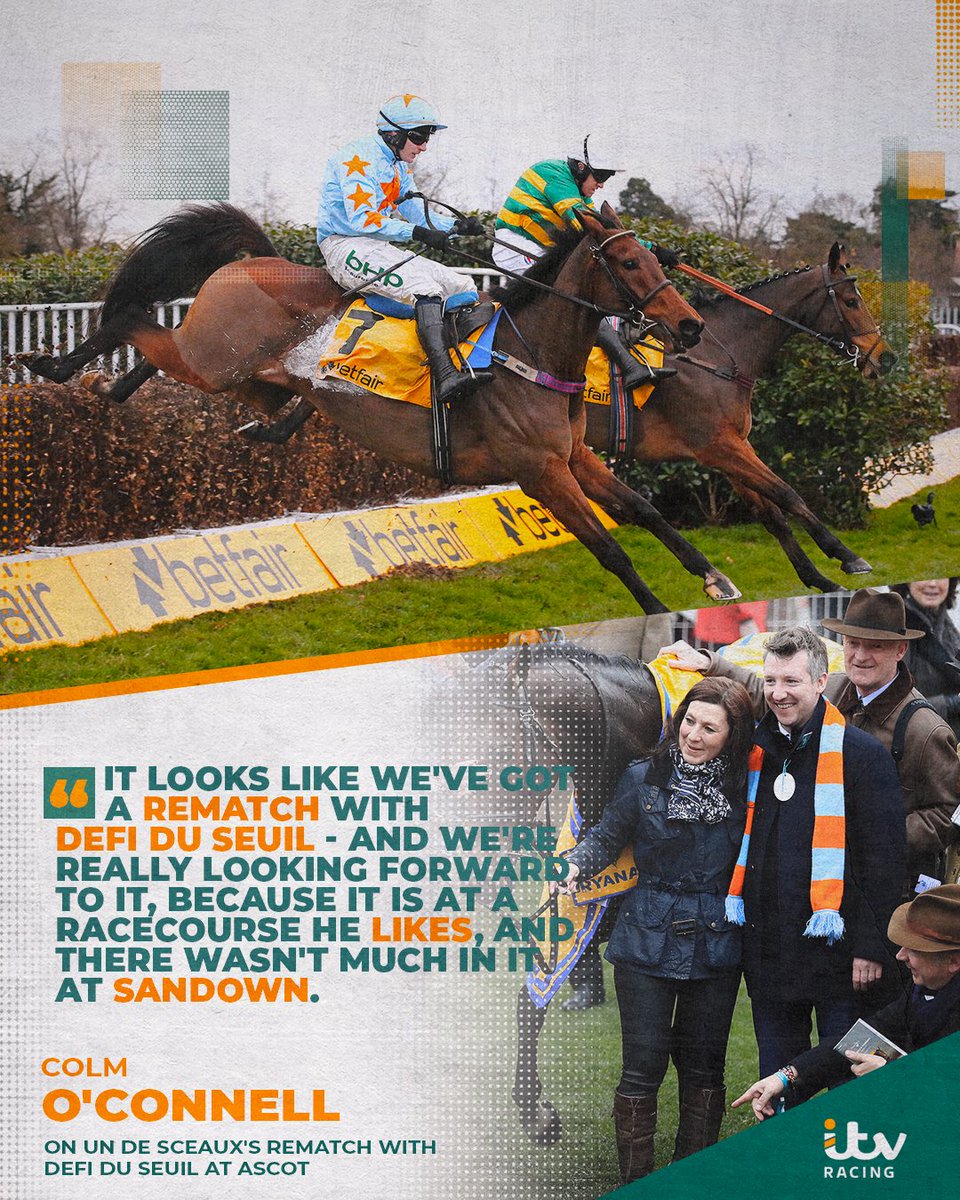 Un De Sceaux camp relishing Defi Du Seuil rematch in the Clarence House Chase

itv.com/racing/un-de-s…