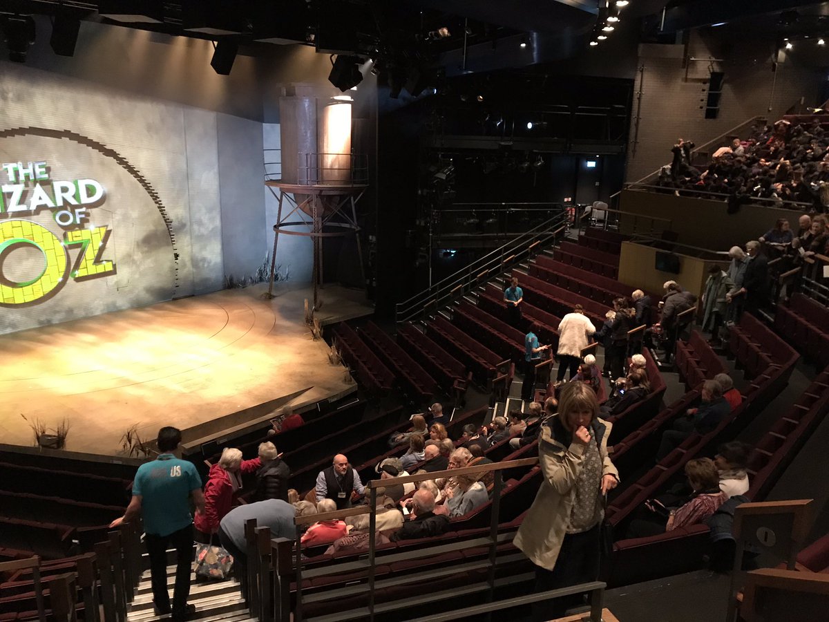 robinhawkes's tweet photo. The audience are flowing in for today’s #DementiaFriendly performance of Wizard of Oz. Fantastic to see the team and the new building working so well to make it such a smooth experience! https://t.co/PCIEex3v29