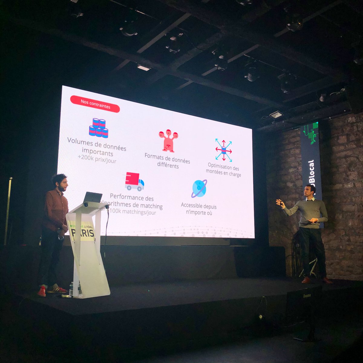 . <a href="/Thomaslarrieu/">Thomas Larrieu</a> &amp; <a href="/LavalFlorent/">Florent L.</a> présentent Upply et le travail quotidien réalisé par l’équipe #data, à l’occasion du .Local organisé par <a href="/MongoDB/">MongoDB</a>.
#ia #supplychain #MachineLearning #DataScience