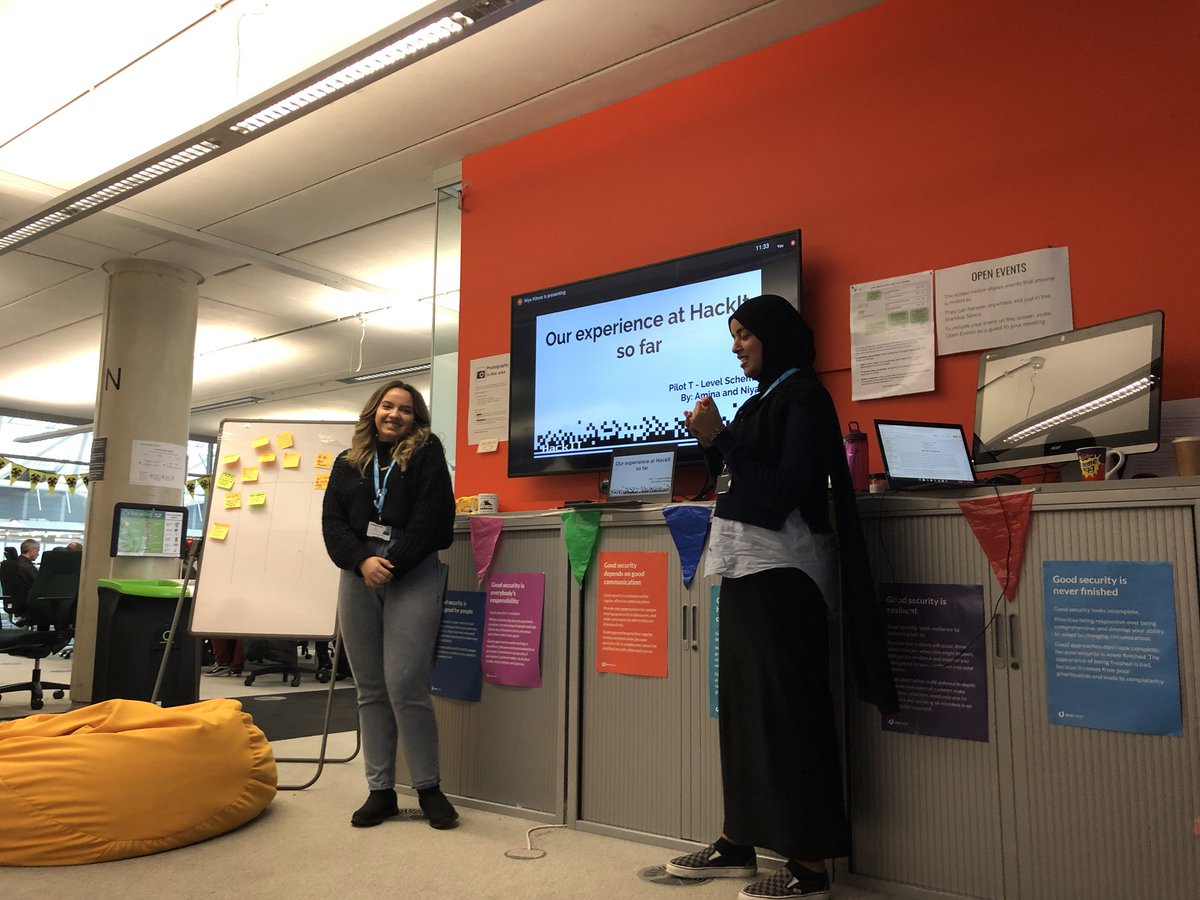 madebycatem's tweet photo. Niya and Amina gave a really confident and engaging show and tell this morning about their experiences so far with us - itβs a pleasure to have them on extended work placement #hackney100 @HackITdelivers https://t.co/gXz7rYYbqR