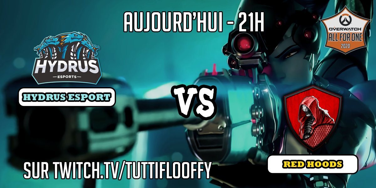 C'est un match 🏆 très spécial qui nous attend ce soir en @PlayAllForOne !
Nous affrontons Red Hoods, dont le flex DPS n'est autre que <a href="/Buck211015/">Buck Thomas</a>, un ancien de notre 2ème roster 👋 !

Pas de cast pour ce soir, mais @Ayane_Ashildr streamera 📺 son POV sur Twitch.tv/TuttiFlooffy