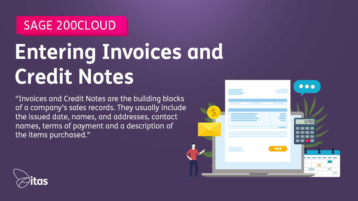 itassolutions's tweet image. New Blog Alert! 📢 
Want to know more about Entering Invoices and Credit Notes in Sage 200? Well, we have the perfect blog for you! loom.ly/E36X5Vc
#CreditNotes #Invoice #Sage200