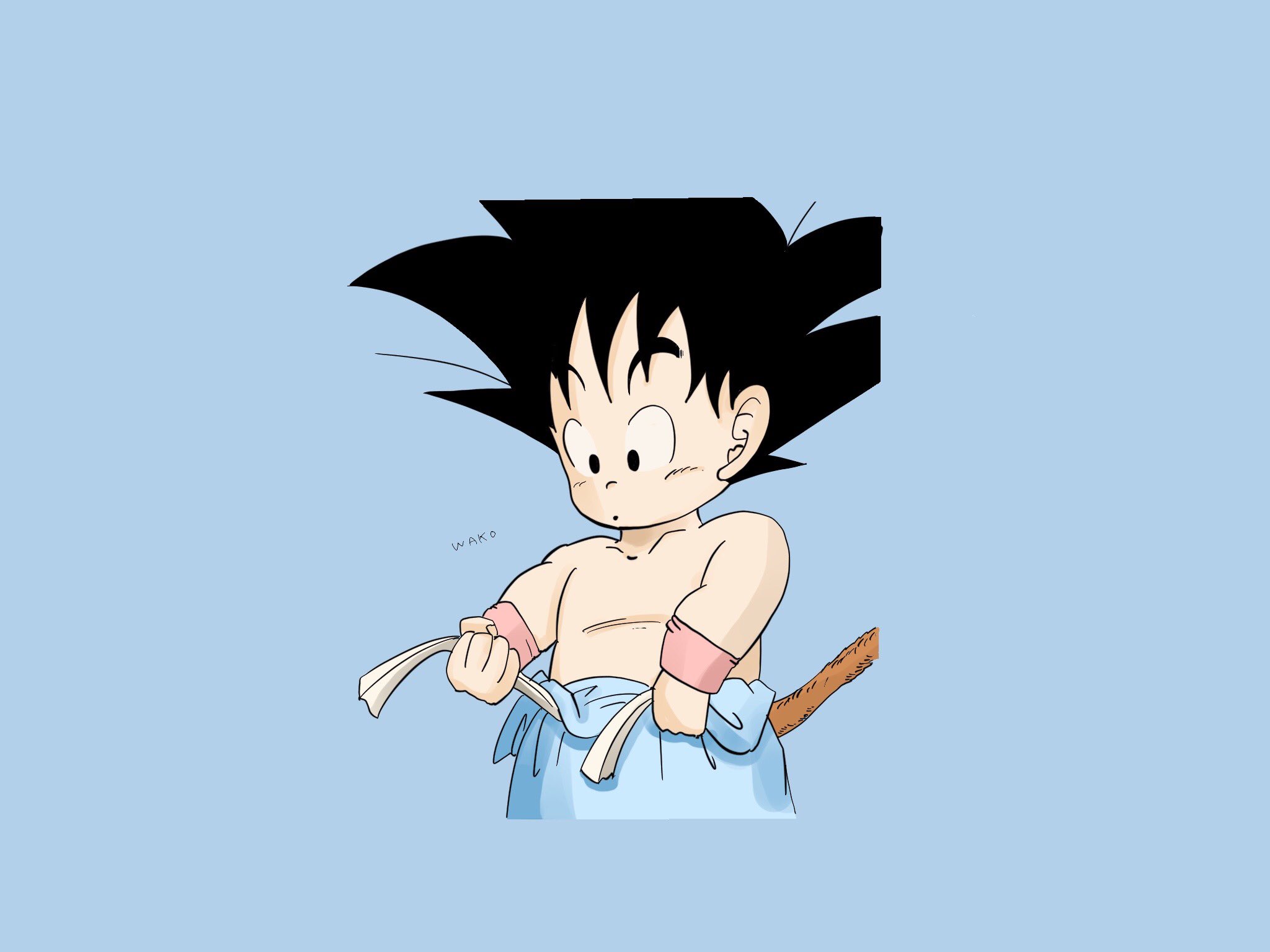 Wako かくしごっと 時々ヨメマル Auf Twitter 可愛かった頃のドラゴンボール孫悟空を描いてみた この頃のシルエット可愛いですよね これ描いて 募集してます Youtubeで下書きから描いてるところアップしてます Dragonball ドラゴンボール 絵の練習