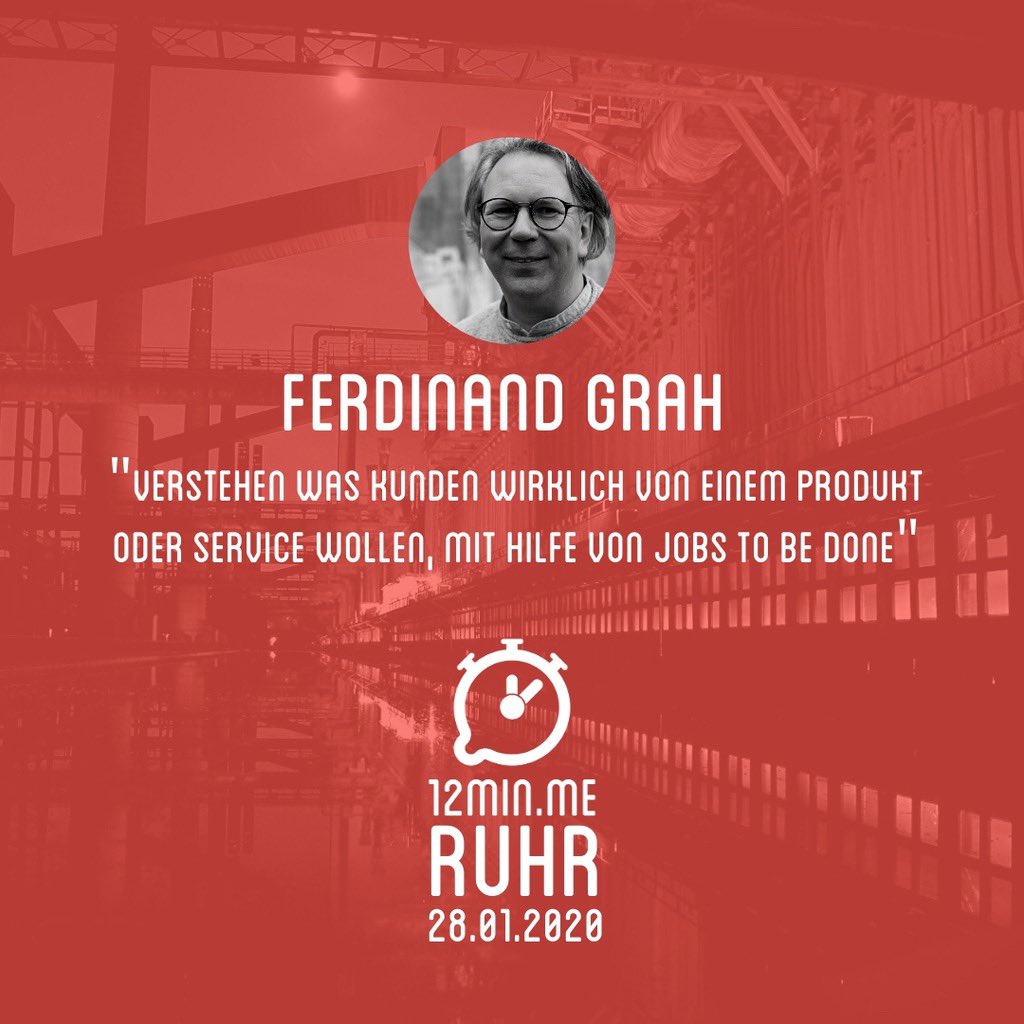 ⏰12minme Ruhr - Wir haben ein großartiges Sprecher-Line-Up für Sie! First up is Ferdinand Grah | 28.01.20 | 19:12 | Essen 👉🏼 lnkd.in/d_QxdbY