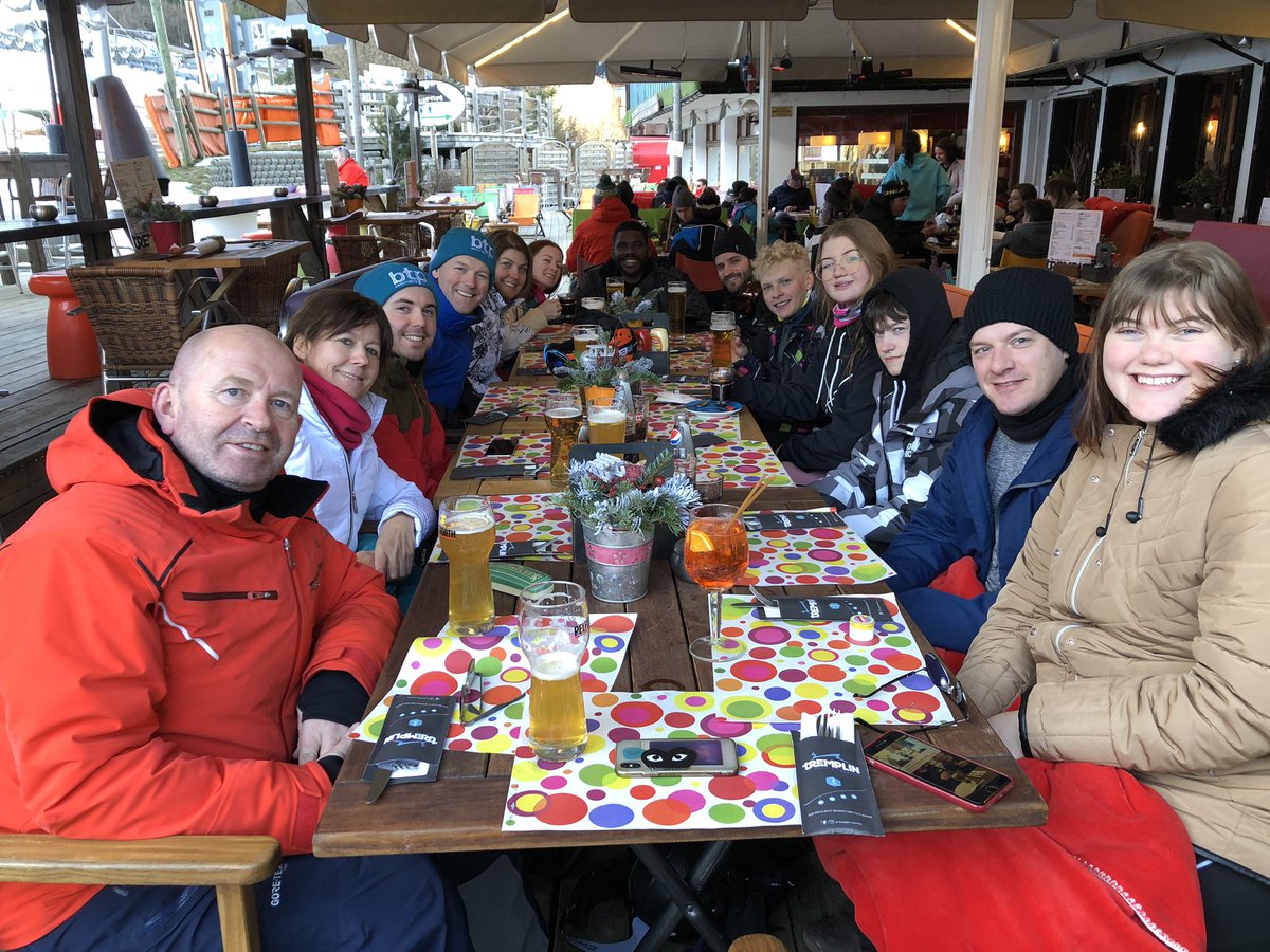 Last lunch of BTP ski trip after final blast on the slopes! It’s been great as always!