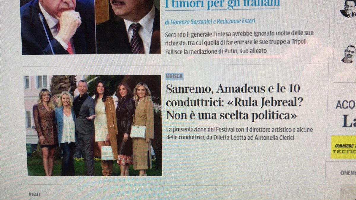 icsodo's tweet photo. @Corriere oltre a ‘Saremo’ che avete fatto, ci sarebbe da correggere anche ‘muisca’ https://t.co/ecX4Of1EKA