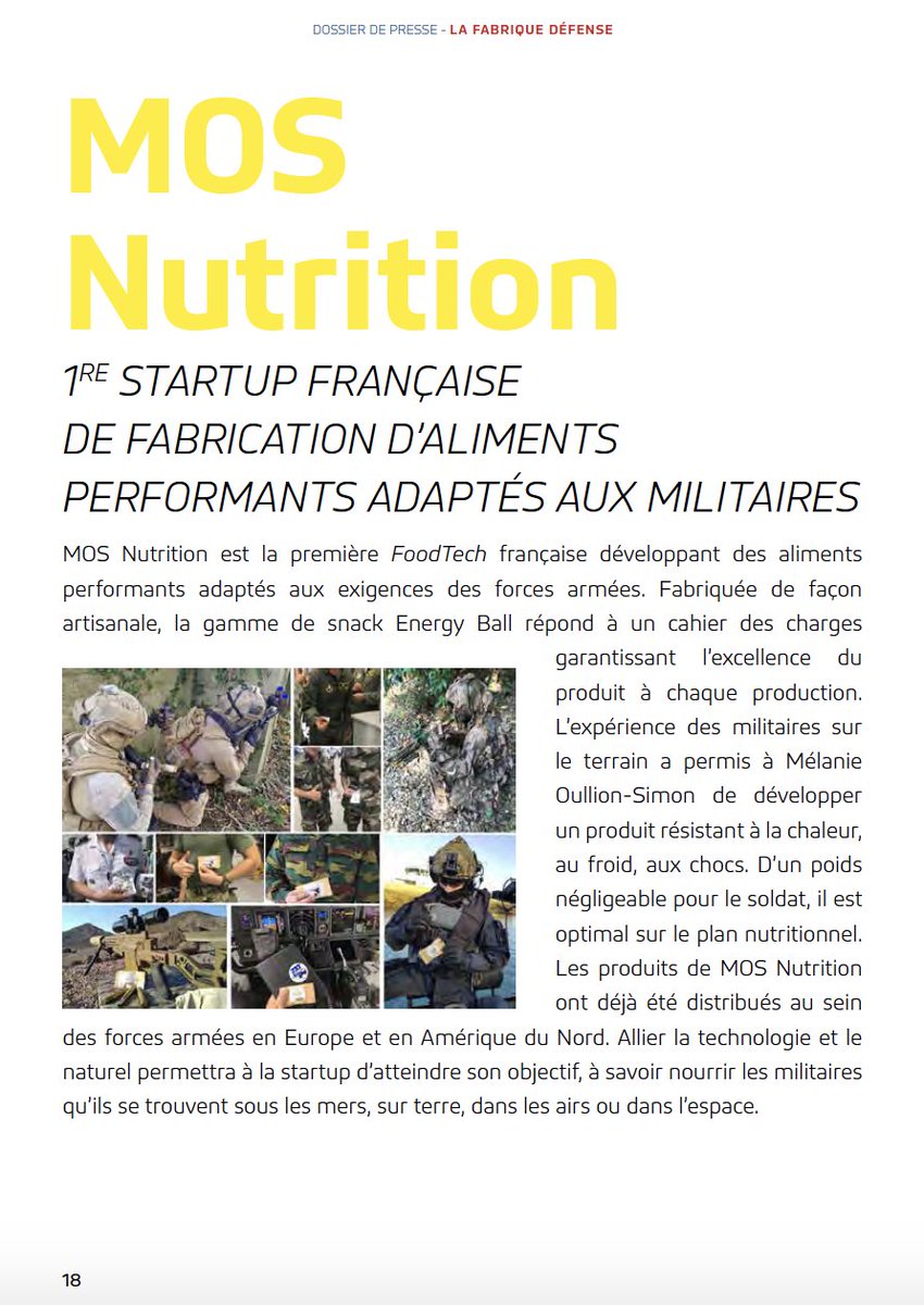 generate_innov's tweet photo. #MOSNutrition, membre de @generate_innov, est à l'honneur dans le dossier de presse #LaFabriqueDefense https://t.co/gZ1JY7rYAV