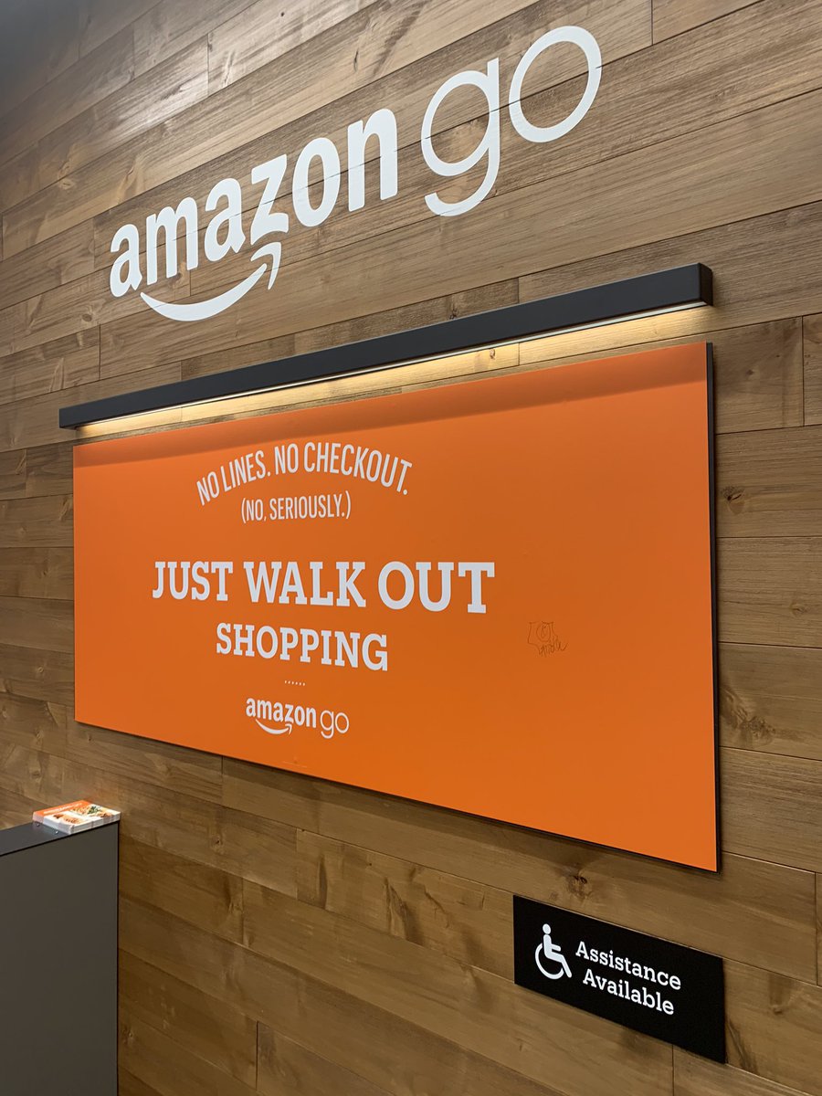 glunde's tweet photo. Tried #amazongo today.  Easy and quick.  Didn’t change my life, but... #grocerynerd #DigitalMarketing #Retail https://t.co/YlRKWPf4bO