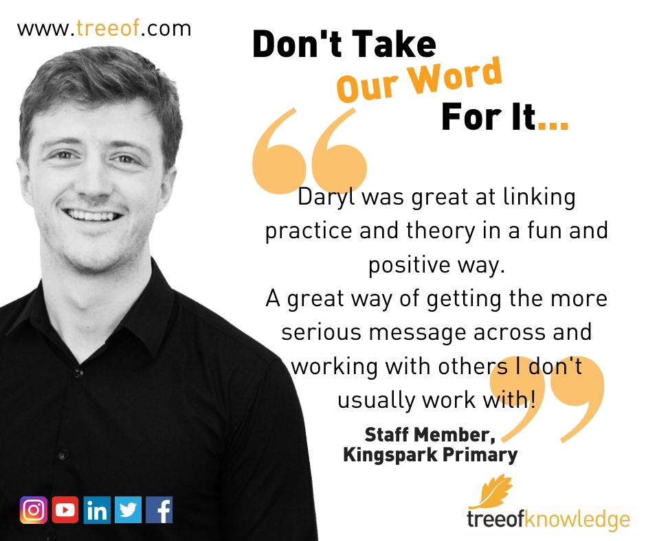 Some feedback from a recent staff session at <a href="/KingsparkP/">King's Park Primary</a>

We love mixing our more serious, hard-hitting messages with fun and laughter to make the day an enjoyable but thought-provoking experience for everyone.

Well done <a href="/darylmckinley9H/">Daryl McKinley</a> !

#Inspire #InspireTheWorld #Laughter