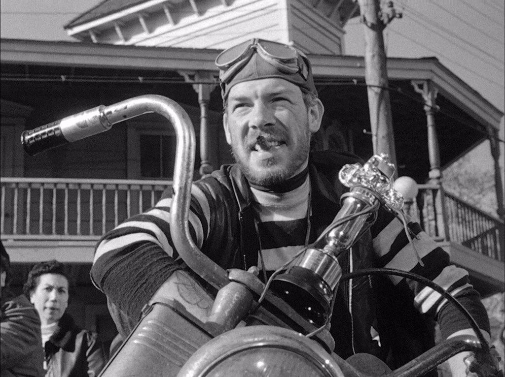 THE WILD ONE (1953, Dir: Benedek) Easy to laugh at, but once you set aside the outsized cultural influence and the “pow, Daddy-o!” Dialogue, what remains is a fable about how societies come undone, shot like a horror film, with great performances from Brando and Lee Marvin.